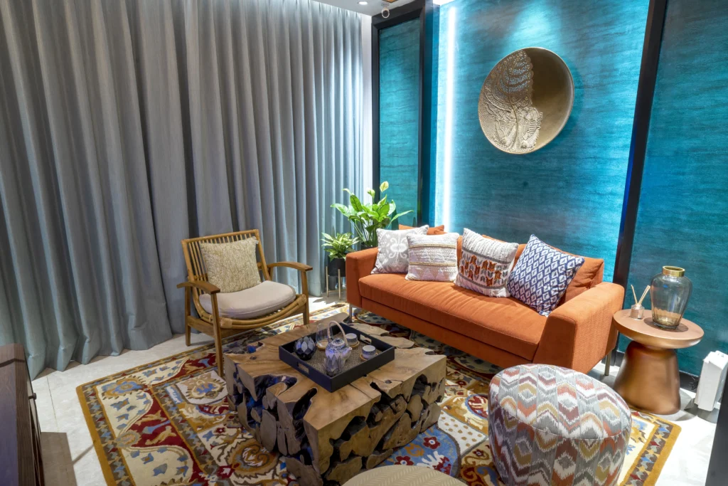 Spot santai di show unit VIVRE yang nyaman untuk membaca dan bersantai