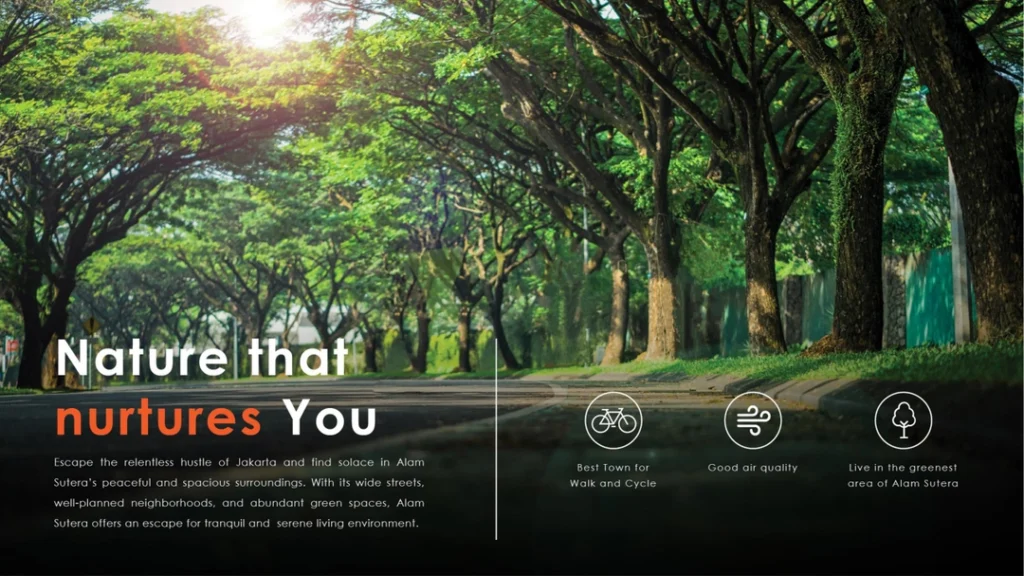 Green Tunnel Alam Sutera – Jalan ikonik dengan naungan pepohonan hijau yang rindang