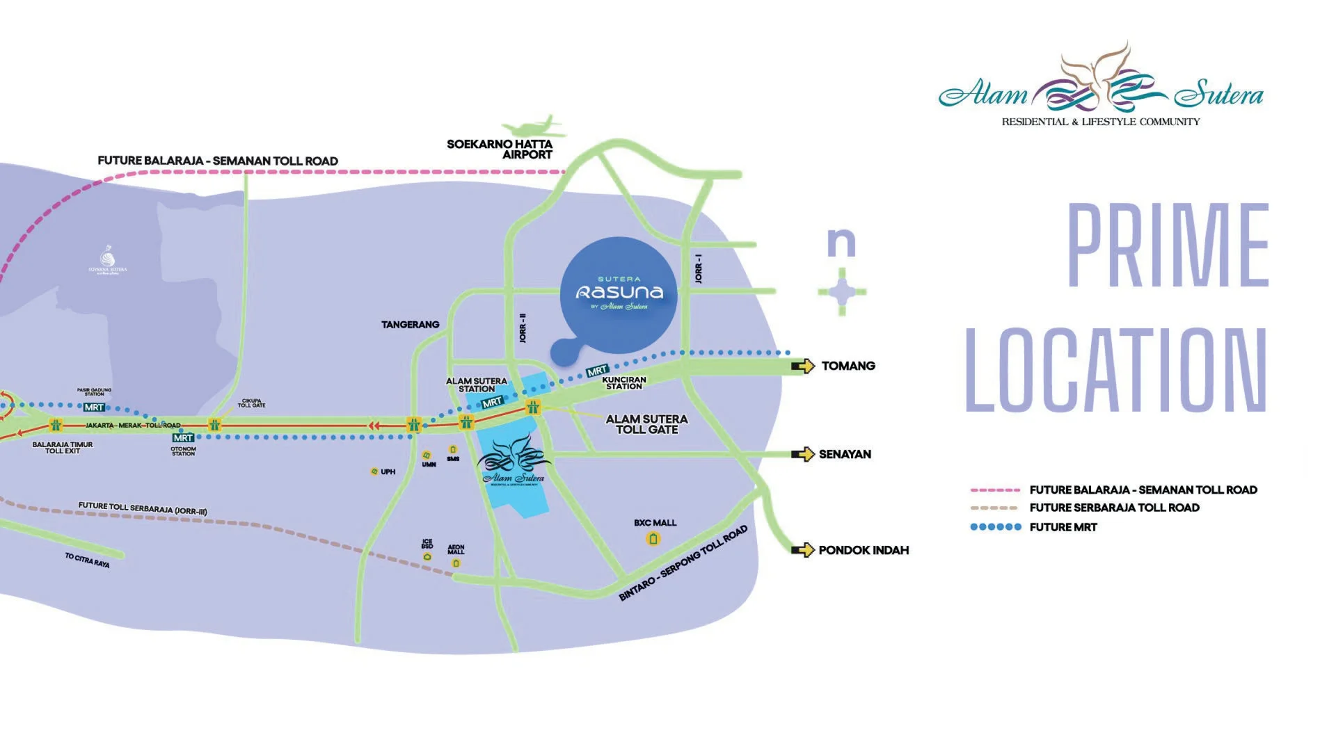 Prime location Cluster Vola di jantung Alam Sutera 2